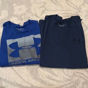 Mens Under Armour Blue and Navy T-Shirts